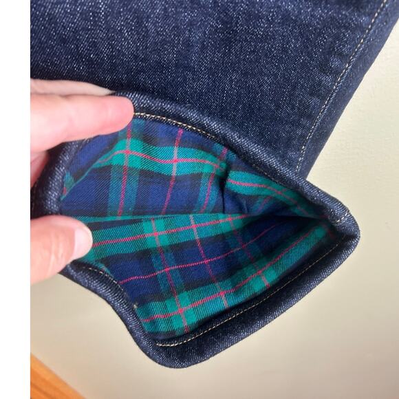 L.L. Bean Flannel Lined Jeans Square Rigger Traditional Fit NWT Mens 37 x 29 - Picture 7 of 10